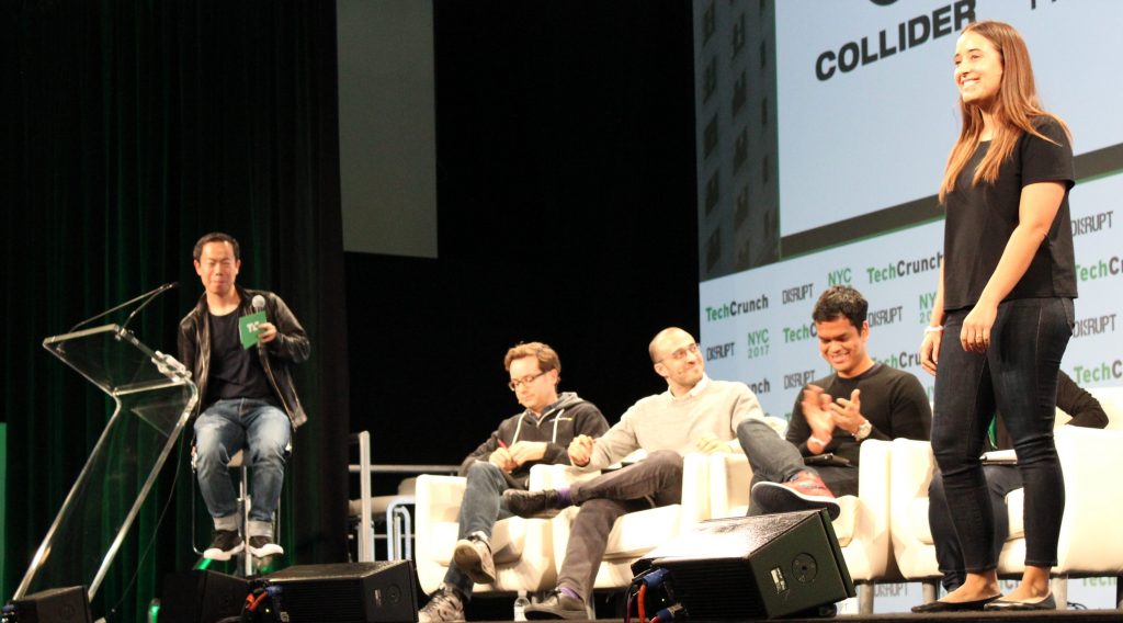 Collider pitching in the TechCrunch Disrupt Startup Battlefield